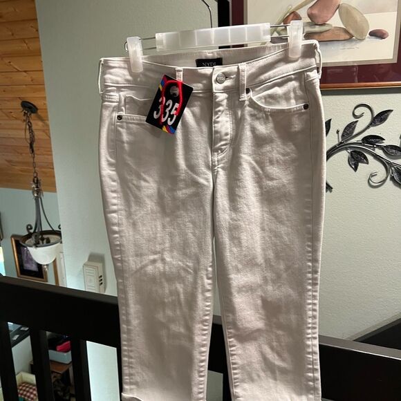 NYDJ Women's White Marilyn Straight Capris #DP335 - Picture 7 of 7